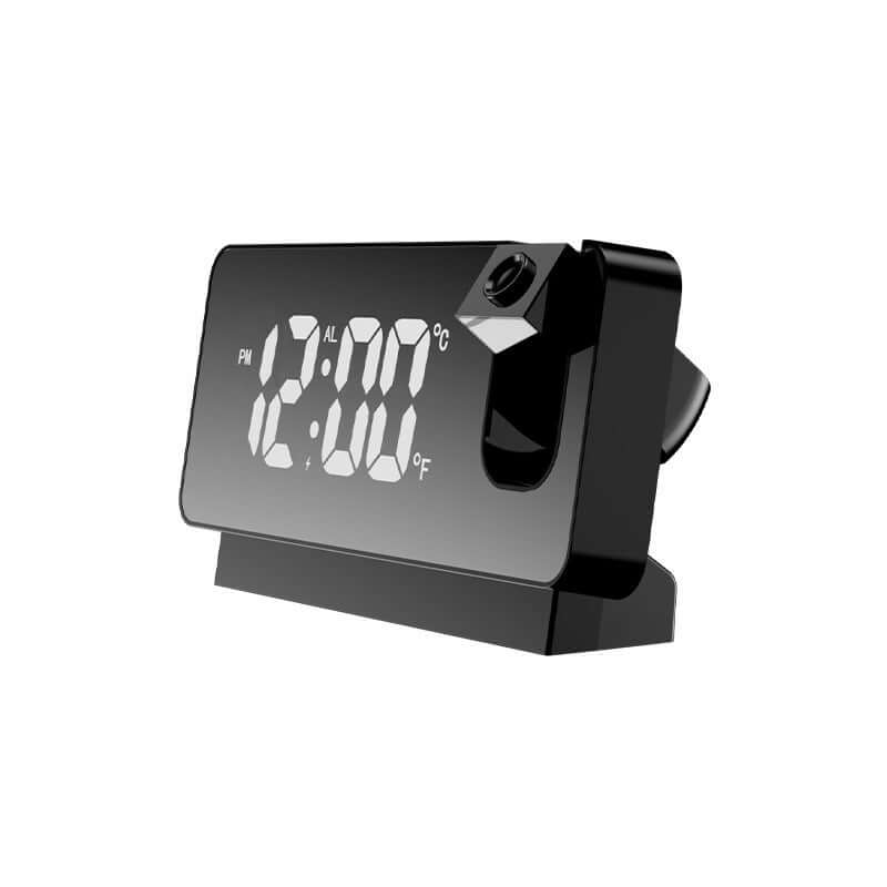 Smart LED Projection Alarm Clock with Digital Mirror Display and Snooze Function |
