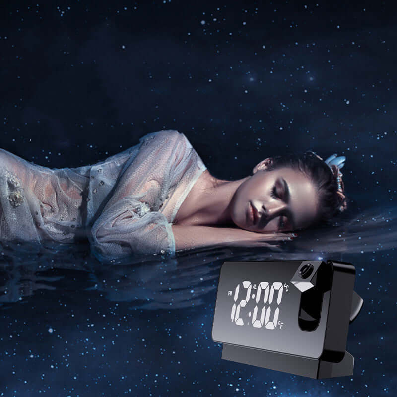 modern smart led projection alarm clock